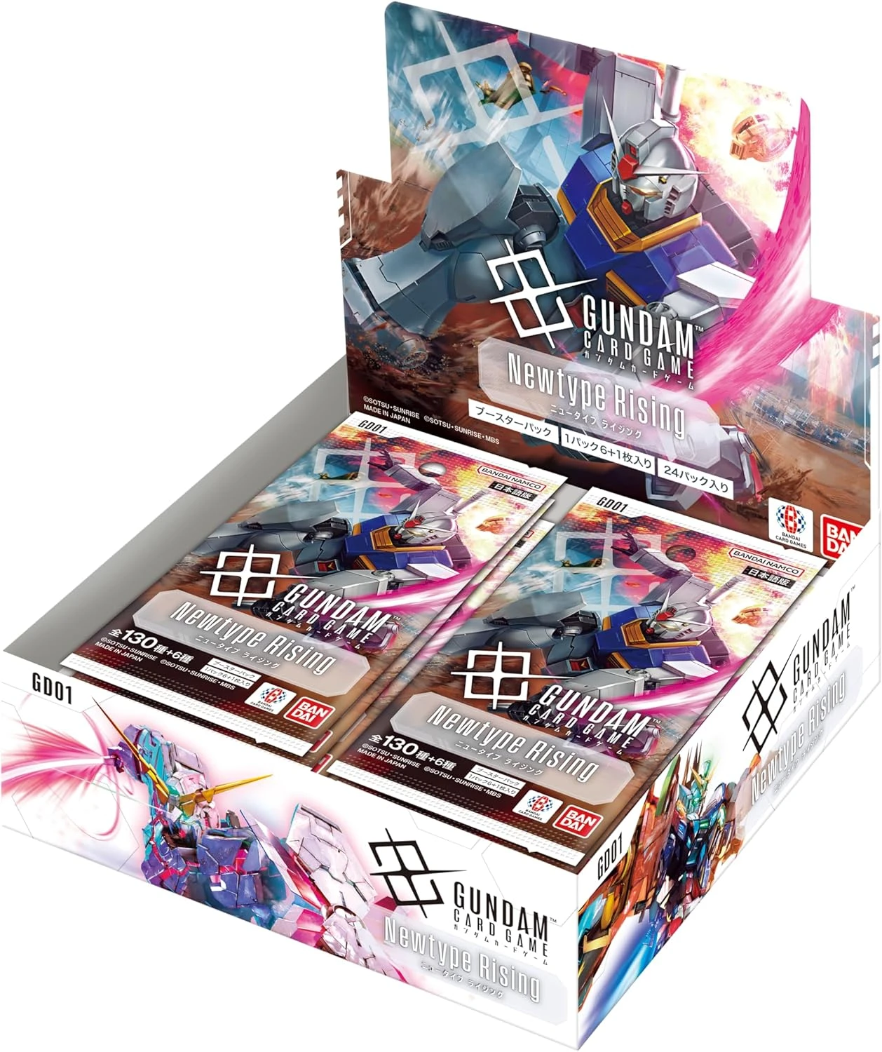 GD01-bb.webp Gundam Card Game booster GD01 Newtype Rising Japanese Trading Card - Image 1